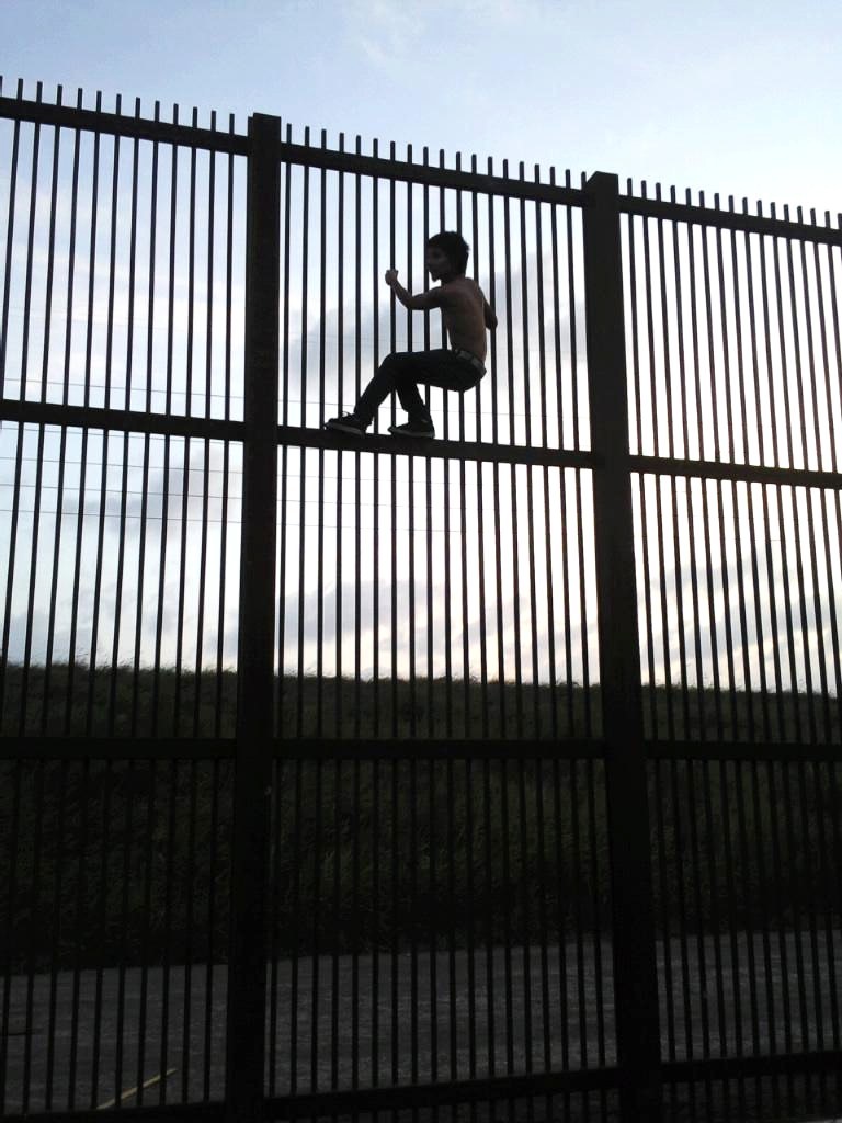 the wall